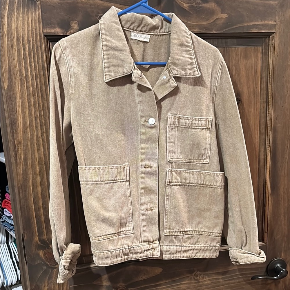 Roolee Beige Jean Jacket